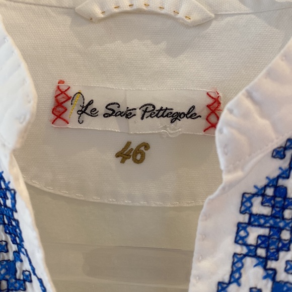 Le Sarte Pettegole tunic blouse with beautiful embroidery - Picture 2 of 5